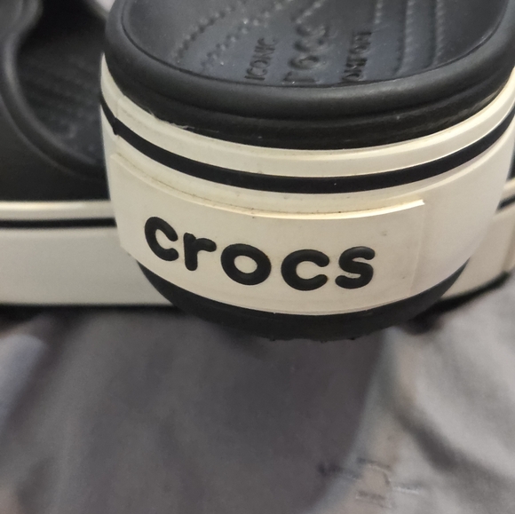Crocs Classic Black Iconic Comfort Slides Platform Zooey Deschanel women size 6 main image 5